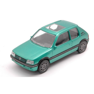 PEUGEOT 205 GTI 1992 GREEN METALLIC 1:43 Norev Auto Stradali Modellino