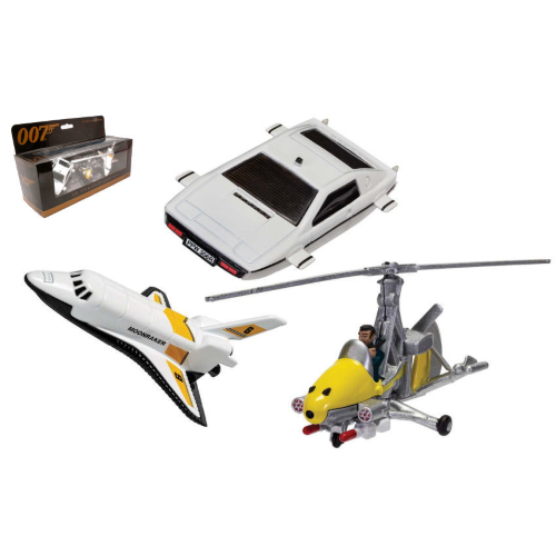 JAMES BOND SPACE SHUTTLE mm 90/GYROCOPTER 110 mm/ LOTUS ESPRIT mm 90 Corgi Movie Modellino