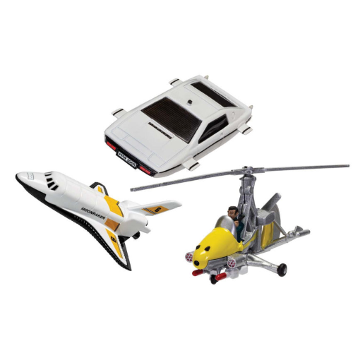 JAMES BOND SPACE SHUTTLE mm 90/GYROCOPTER 110 mm/ LOTUS ESPRIT mm 90 Corgi Movie Modellino