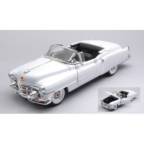 CADILLAC ELDORADO 1953 OPEN WHITE 1:24-27 Welly Auto Stradali Modellino