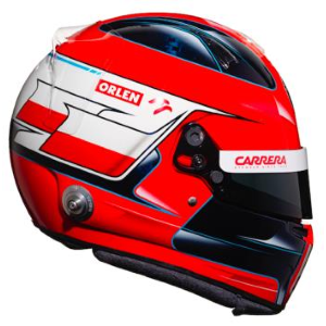 CASCO ROBERT KUBICA 2020 ALFA ROMEO F1 1:8 Spark Model Caschi Modellino