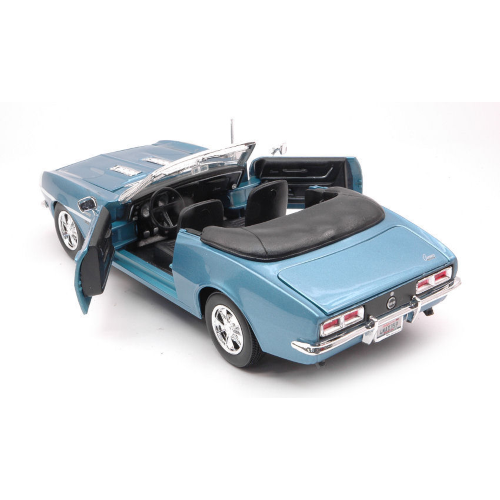 CHEVROLET CAMARO SS 396 CONVERTIBLE 1968 LIGHT BLUE METALLIC 1:24 Maisto Auto Stradali Modellino