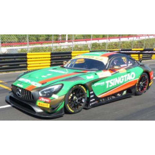 MERCEDES GT3 N.77 6th FIA GT WORLD CUP MACAU 2019 E.MORTARA 1:18 Spark Model Auto Competizione Modellino