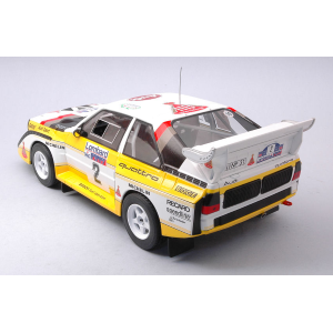 AUDI SPORT QUATTRO S1 N.2 RAC RALLY 1985 MIKKOLA-HERTZ 1:18 Ixo Model Auto Rally Modellino