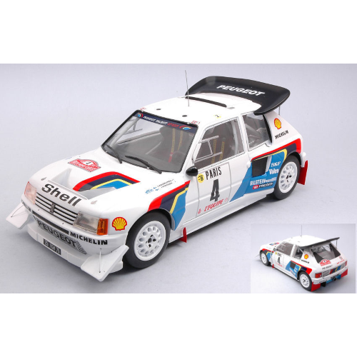 PEUGEOT 205 T16 E2 N.4 MONTE CARLO 1986 KANKKUNEN-PIRONEN 1:18 Ixo Model Auto Rally Modellino