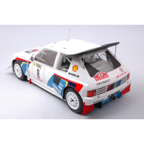 PEUGEOT 205 T16 E2 N.8 MONTE CARLO 1986 SABY-FAUCHILLE 1:18 Ixo Model Auto Rally Modellino