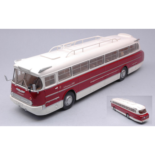 IKARUS 66 1972 WHITE/RED 1:43 Ixo Model Autobus Modellino