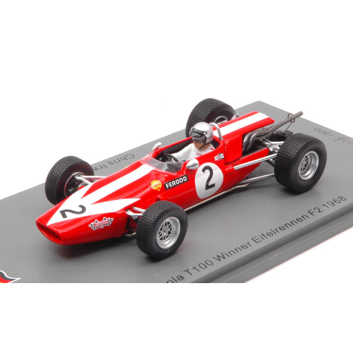 LOLA T100 N.2 WINNER EIFELRENNEN F2 1968 CHRIS IRWIN 1:43 Spark Model Auto Competizione Modellino
