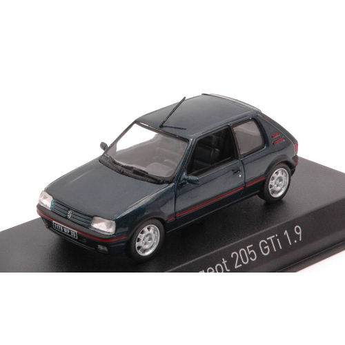 PEUGEOT 205 GTI 1.9 1992 SORRENTO GREEN 1:43 Norev Auto Stradali Modellino