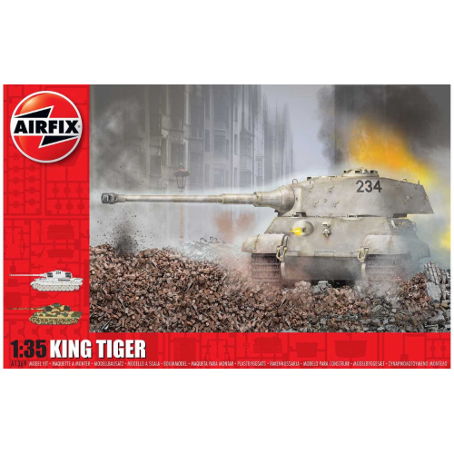 KING TIGER KIT 1:35 Airfix Kit Mezzi Militari Modellino