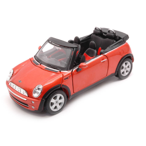 MINI COOPER CABRIOLET 2011 ORANGE 1:24 Maisto Auto Stradali Modellino