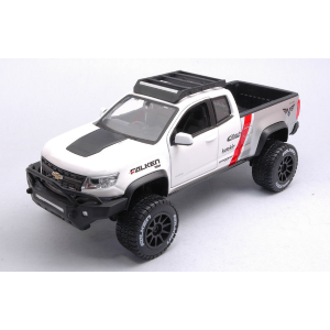 CHEVROLET COLORADO ZR2 PICK UP 2017 WHITE 1:27 Maisto Auto Stradali Modellino