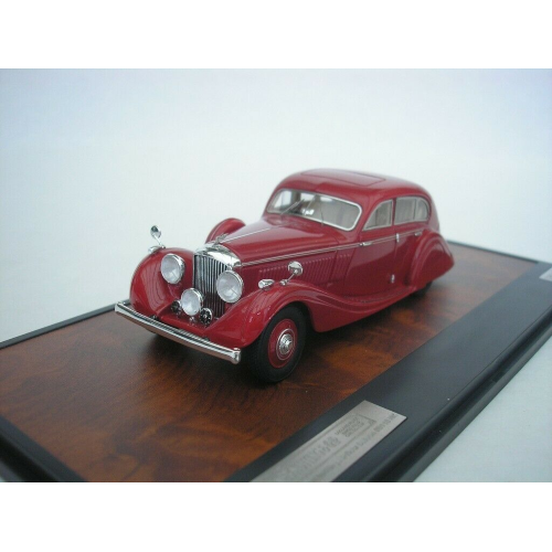 BENTLEY 4,5 LITRE GURNEY-NUTTING AIRFLOW SALOON 1936 RED 1:43 Matrix Scale Models Auto d'Epoca Modellino