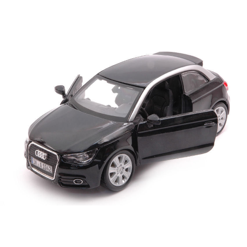 AUDI A1 2010 BLACK 1:24 Burago Auto Stradali Modellino
