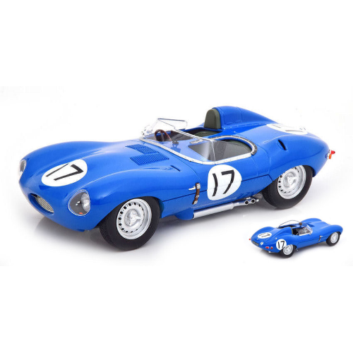 JAGUAR TYPE D N.17 3rd LE MANS 1957 J.LUCAS-MARY JEAN MARIE BROUSSELET 1:18 CMR Classic Model Replicars Auto Competizione Modellino