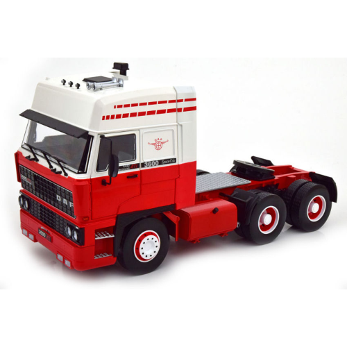 DAF 3600 SPACECAB 1986 WHITE/RED 1:18 KK Scale Camion Modellino