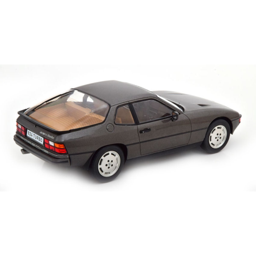 PORSCHE 924 TURBO 1979 METALLIC DARK GREY 1:18 ModelCarGroup Auto Stradali Modellino