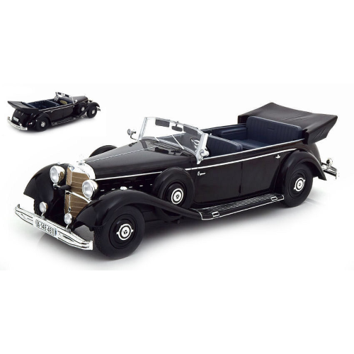 MERCEDES 770K (W150) CONVERTIBLE 1938 BLACK 1:18 ModelCarGroup Auto d'Epoca Modellino