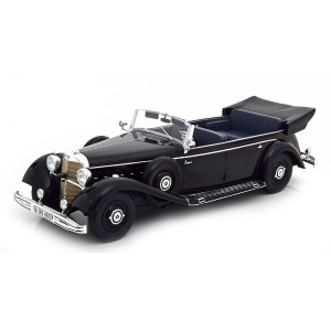 MERCEDES 770K (W150) CONVERTIBLE 1938 BLACK 1:18 ModelCarGroup Auto d'Epoca Modellino
