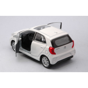 KIA PICANTO 2017 WHITE cm 11 1:34-1:39   Welly Auto Stradali Modellino