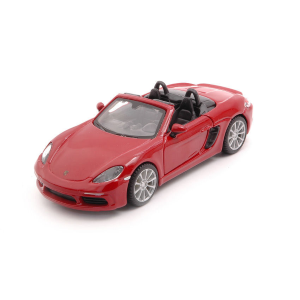 PORSCHE 718 BOXSTER 2016 AMARANT RED 1:32 Burago Auto Stradali Modellino