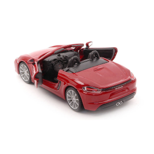 PORSCHE 718 BOXSTER 2016 AMARANT RED 1:32 Burago Auto Stradali Modellino