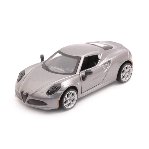 ALFA ROMEO 4C 2013 SILVERGUN 1:32 Burago Auto Stradali Modellino