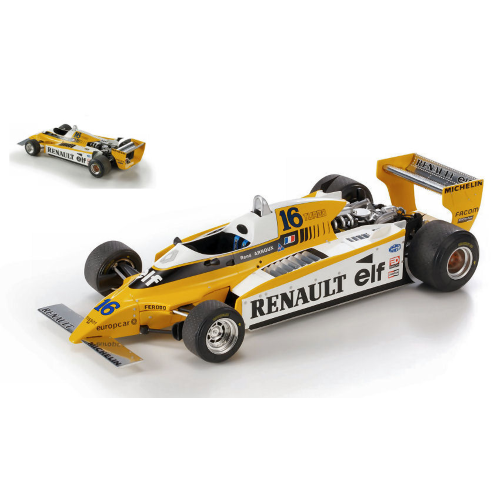 RENAULT RE20 TURBO N.16 1980 RENE ARNOUX 1:18 Gp Replicas Formula 1 Modellino