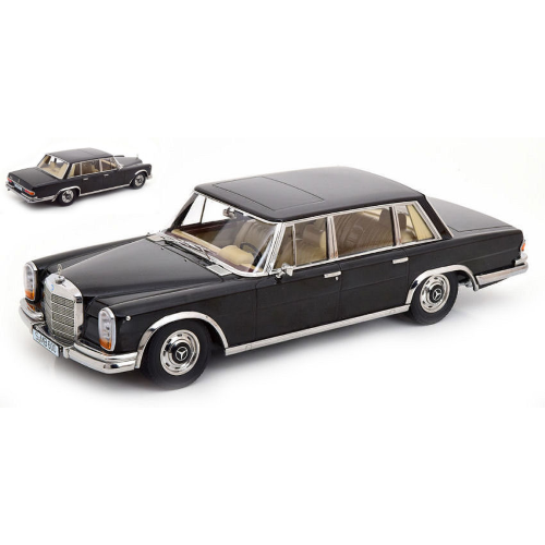 MERCEDES 600 SWB W100 1963 BLACK 1:18 KK Scale Auto Stradali Modellino