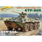 BTR 80 A RUSSIAN ARMORED PERSONNEL CARRIER KIT 1:35 Zvezda Kit Mezzi Militari Die Cast Modellino