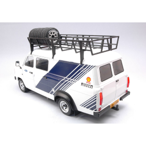 FORD TRANSIT MKII VAN TEAM FORD RALLY ASSISTANCE WITH ACCESSORIES 1979 1:18 Ixo Model Auto Rally Modellino
