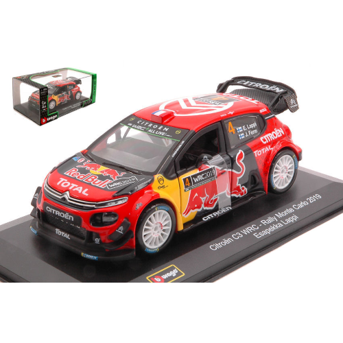 CITROEN C3 WRC N.4 RALLY MONTE CARLO 2019 LAPPI-FERM 1:32 Burago Auto Rally Modellino