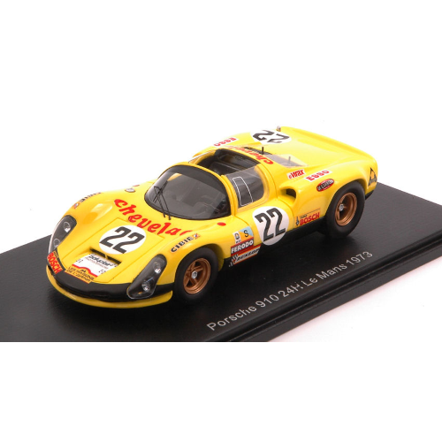 PORSCHE 910 N.22 LE MANS 1973 R.TOUROUL-J.P.ROUGET 1:43 Spark Model Auto Competizione Modellino