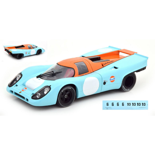 PORSCHE 917 K GULF PLAIN BODY BASED WITH DECALS N.6+N.93 1:18 CMR Classic Model Replicars Auto Competizione Modellino