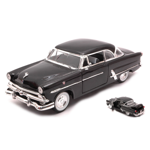 FORD CRESTLINE VICTORIA 1953 BLACK 1:24-27 Welly Auto Stradali Modellino