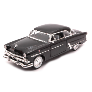 FORD CRESTLINE VICTORIA 1953 BLACK 1:24-27 Welly Auto Stradali Modellino