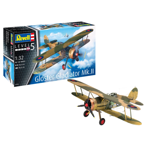 GLOSTER GLADIATOR Mk.II KIT 1:32 Revell Kit Aerei Modellino