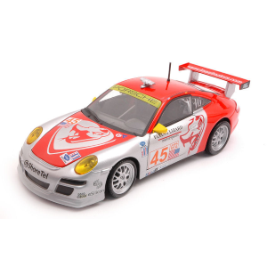 PORSCHE 911 GT3 RSR N.45 1MSA 2007 VAN OVERBEEK-HEHZLER 1:24 Burago Auto Competizione Modellino