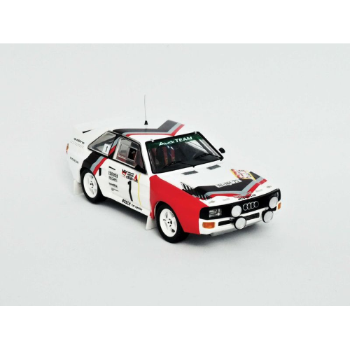 AUDI QUATTRO N.1 (Night Version) 1st 3 STADTE RALLY 1984 ROHRL-GEISTDORFER FRIDAY VERSION 1:43 Trofeu Auto Rally Modellino