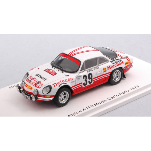 ALPINE A110 N.39 MONTE CARLO 1973 C.BALLOT LENA-J.C.MORENAS 1:43 Spark Model Auto Rally Modellino