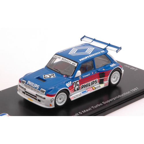 RENAULT 5 MAXI TURBO SUPERPRODUCTION N.25 1987 ERIK COMAS 1:43 Spark Model Auto Competizione Modellino