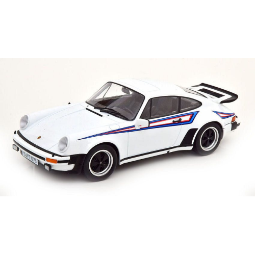PORSCHE 911 (930) TURBO 3.0 1976 WHITE/MARTINI 1:18 KK Scale Auto Stradali Modellino