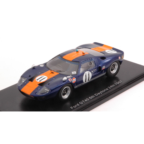FORD GT40 N.11 6th 24H DAYTONA 1967 J.ICKX-D.THOMPSON 1:43 Spark Model Auto Competizione Modellino