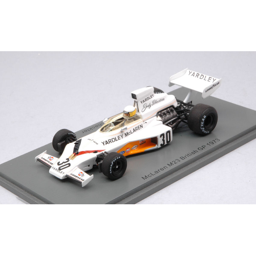 MC LAREN M23 JODY SCHECKTER 1973 N.30 BRITISH GP 1:43 Spark Model Formula 1 Modellino