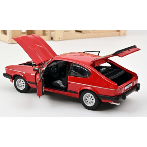 FORD CAPRI 2.8i INJECTION 1983 RED 1:18 Norev Auto Stradali Modellino