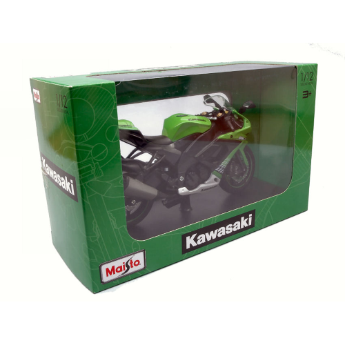 KAWASAKI NINJA ZX-10R 2004 GREEN 1:12 Maisto Moto Modellino
