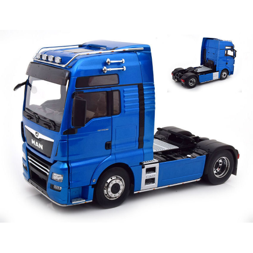 MAN TGX 18.640 EURO 6 XXL TRACTOR TRUCK 2-ASSI 2018 METALLIC BLUE 1:18 Premium Classixx Camion Modellino