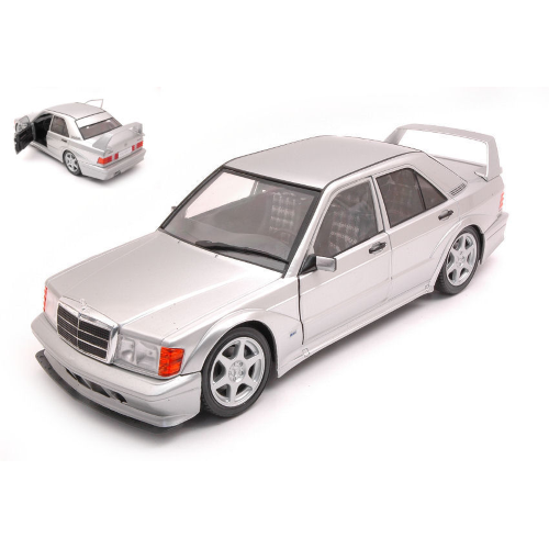 MERCEDES 190 EVO II (W201) 1990 ASTRAL SILVER 1:18 Solido Auto Stradali Modellino