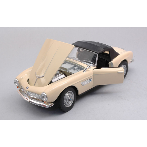 BMW 507 1956 LIGHT BEIGE CANOPY CLOSED 1:24 Welly Auto Stradali Modellino
