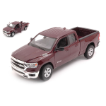 DODGE RAM 1500 DOUBLE CABINE PICK-UP 2019 DARK RED 1:27 Welly Auto Stradali Modellino